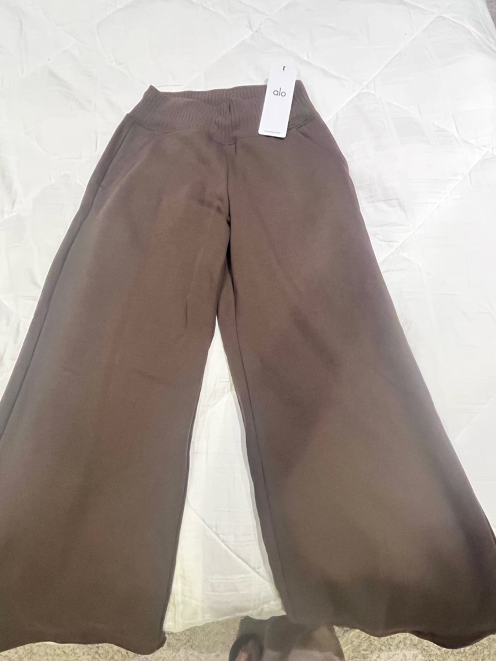 Alo yoga serenity wide leg sweatpants small - Picture 2 of 6